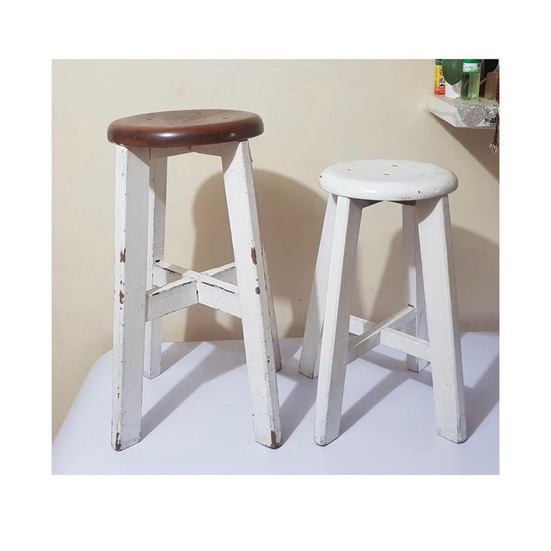 kursi kayu kursi kokoh versi mini kursi bar