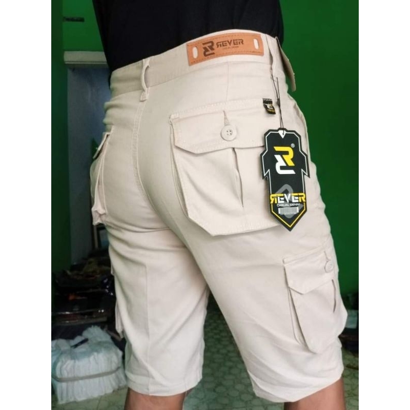 Celana pendek pria ORIGINAL Brand cargo kimpol chino bahan melar halus terlaris