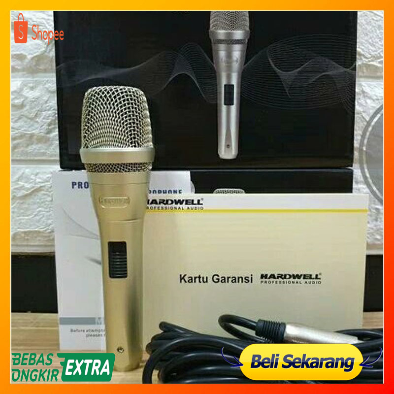 Microphone Mic Kabel HARDWELL PRO 9 New Mic Kabel Terbaik original promo