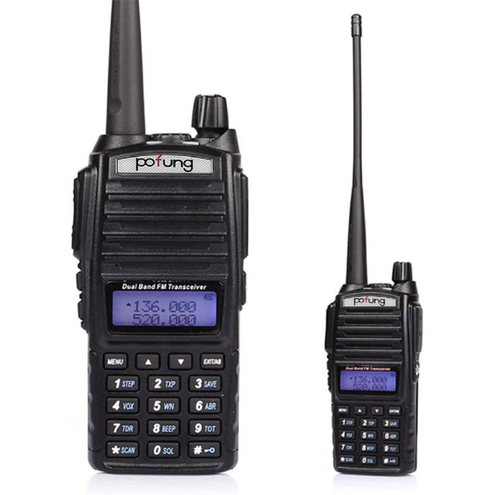 Walkie Talkie pofung digital dsp dual band vhf uhf fm radio HT 128 channel 5w uv-82 - handy talky uv82