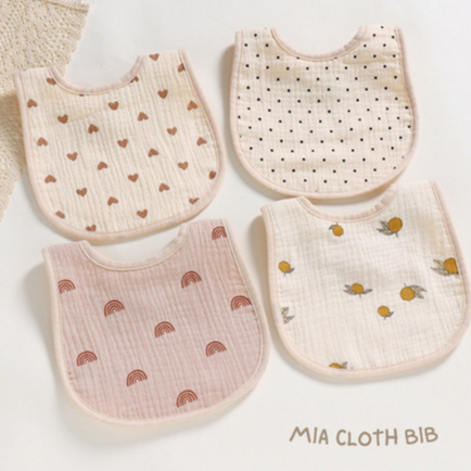 Korean Mia Cloth Bib - Celemek Kain Anak Bayi Baby Slabber Bib Bibs Sluber Slaber Slubber Slabber Anak Bayi Baby Bip Baby