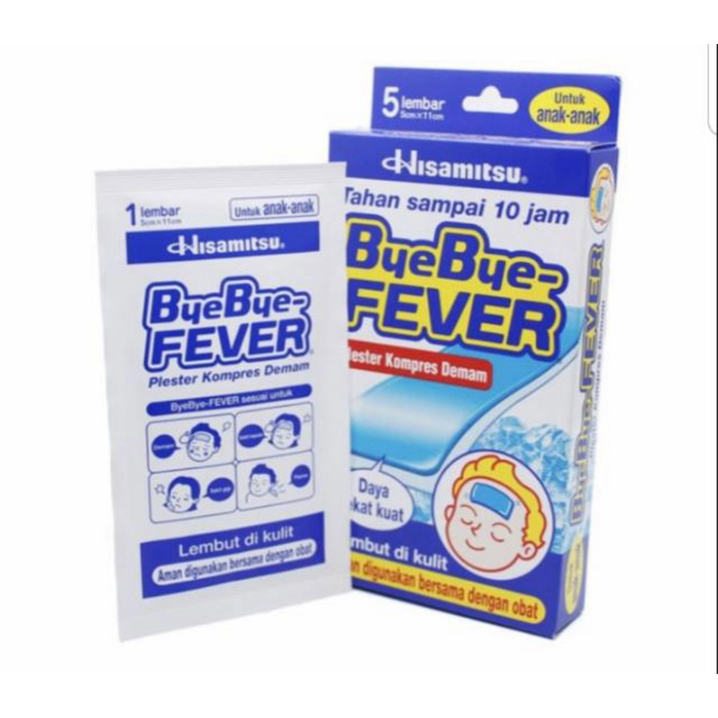 Byebye fever anak ( per sachet ) kompres demam untuk anak