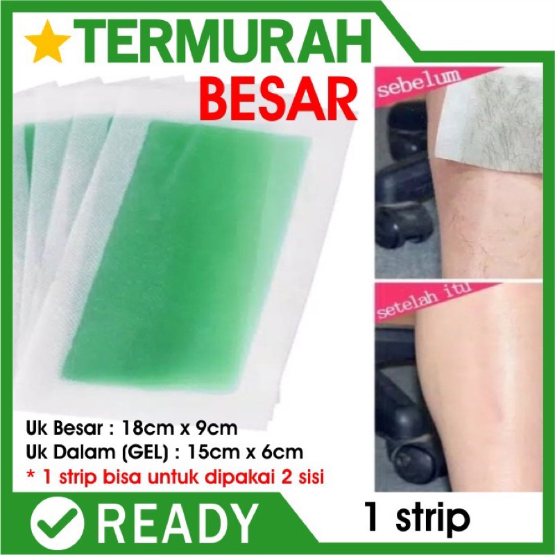 WBS STRIP WAX KERTAS WAX Cold Wax Hair Removal Strip Perontok Pencabut Bulu Paper SATUAN SUGARWAX - BA AK017