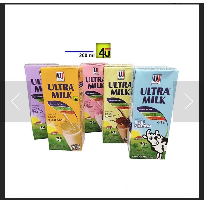 

ULTRA MILK 200 ml 1 dus isi 24 pcs