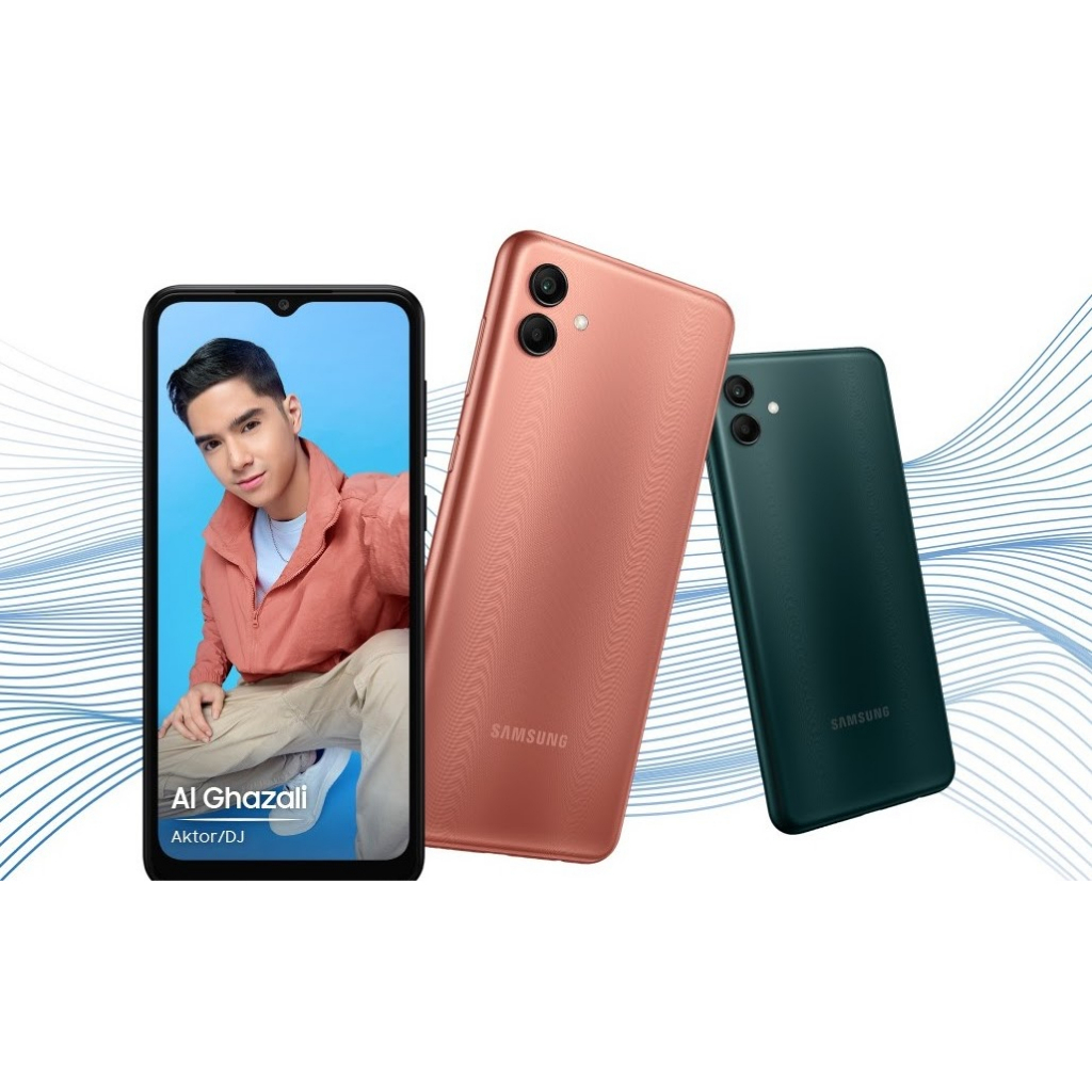 SAMSUNG A04 | RAM 4/64GB | 50MP CAMERA | 5000mAh | ANDROID 12 | HARGA RAMAH DI KANTONG | BERGARANSI