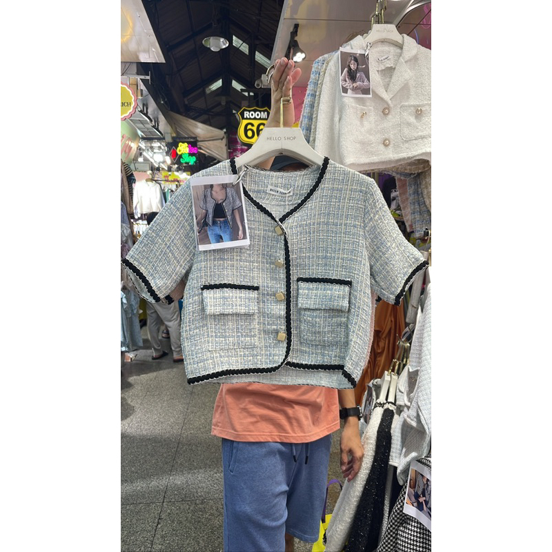 blazer tweed import/korean blazer/baju bangkok/baju bkk/