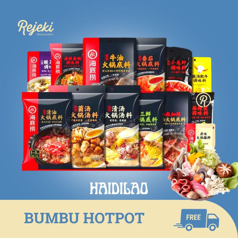 

Haidilao Bumbu Hotpot / Steamboat / Shabu - Rejeki Frozen Mart