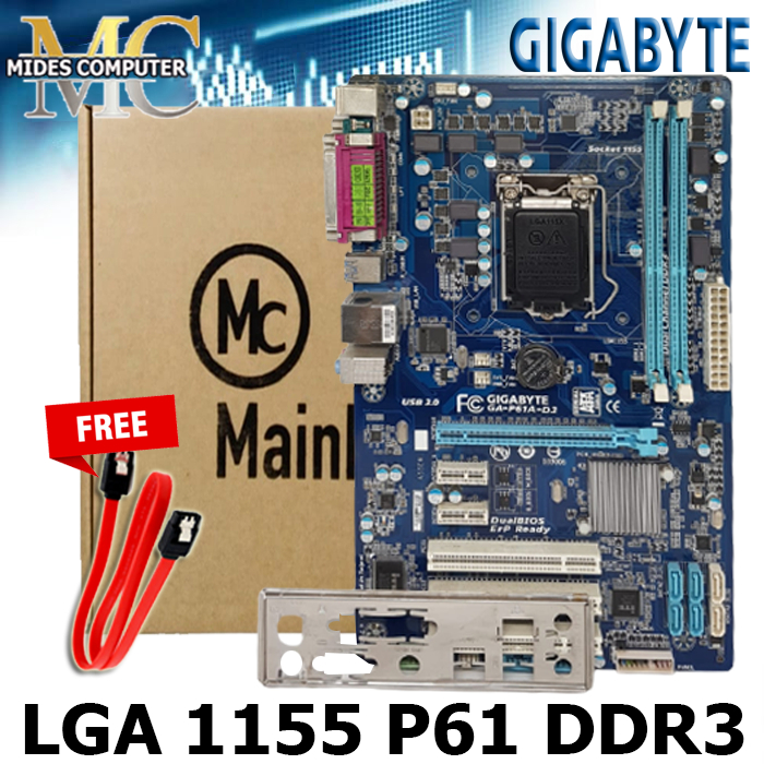 Mobo Mainboard ATX Soket LGA 1155 Motherboard P8H61 ATX