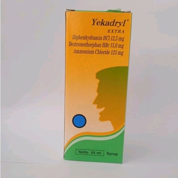 yekadryl extra syrup syr sirup obat batuk 55ml 55 ml / botol