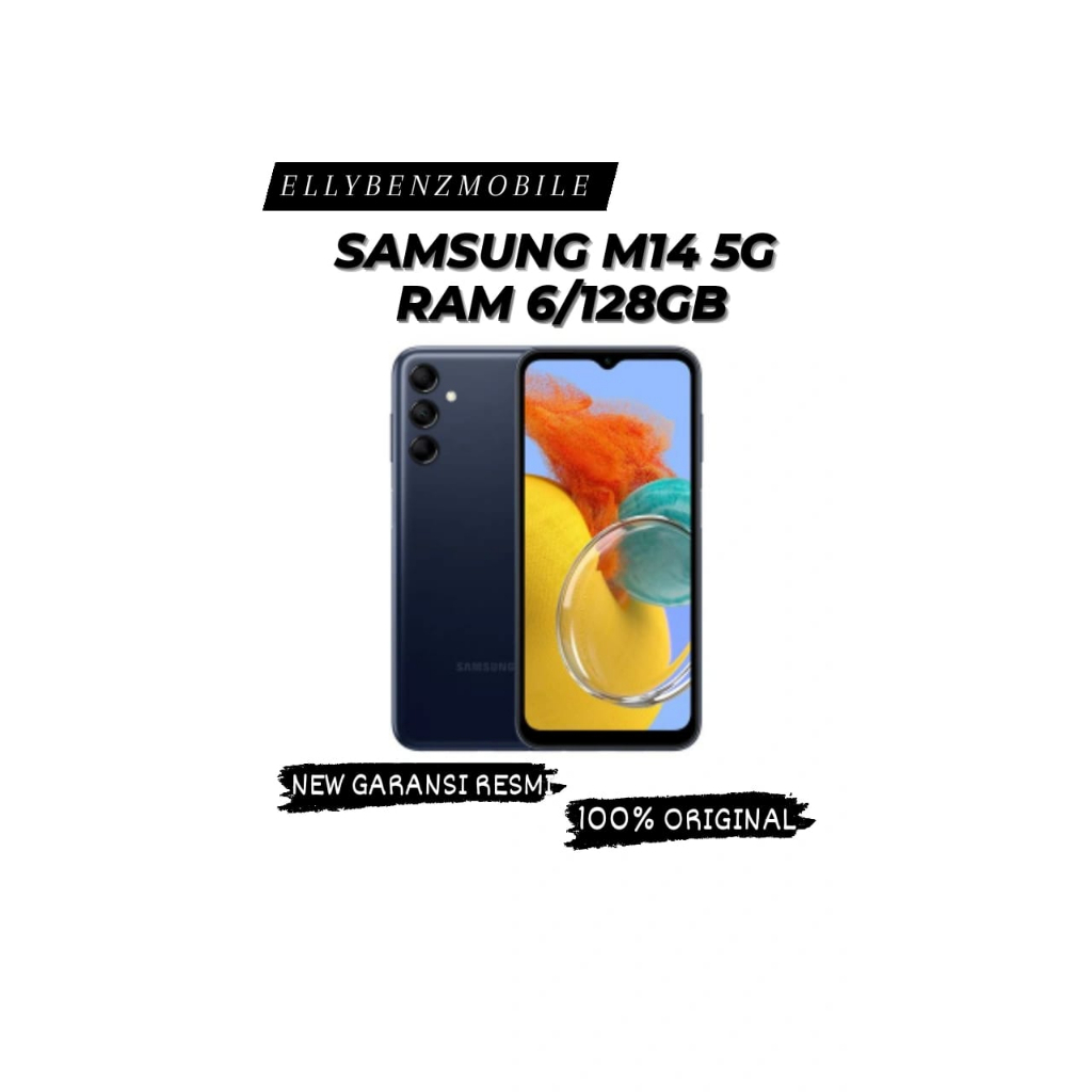 SAMSUNG M14 5G 6/128GB NEW GARANSI RESMI SAMSUNG INDONESIA