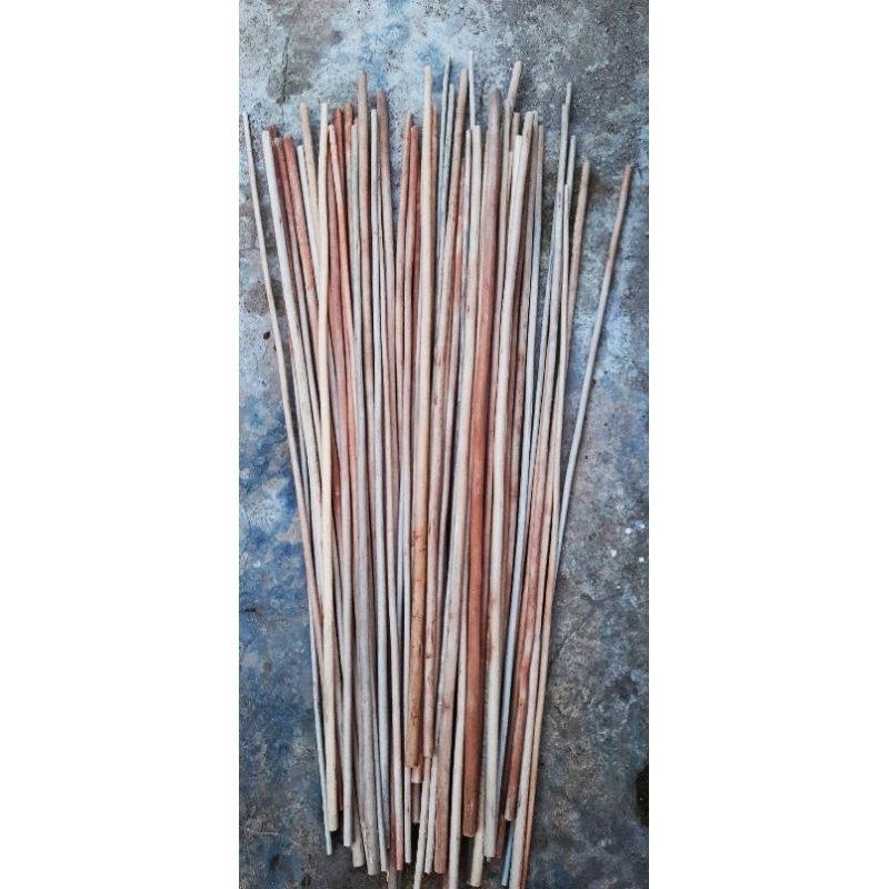 stik batang dowel kayu kenaf siap pakai uk 1 meter