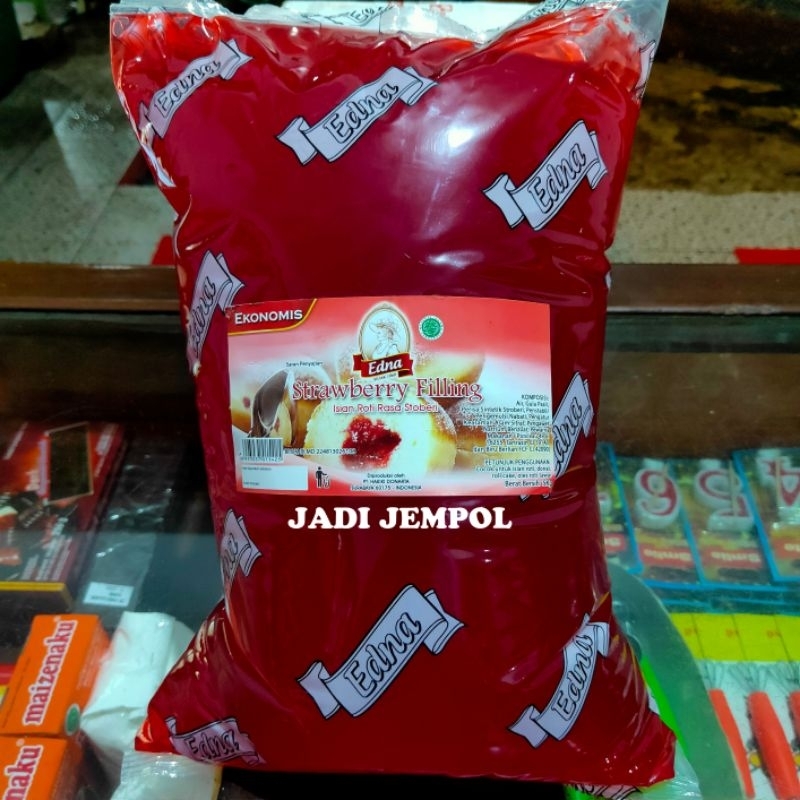 

Edna Selai Stroberi Ekonomis / Edna Strawberry Filling repack 500gr