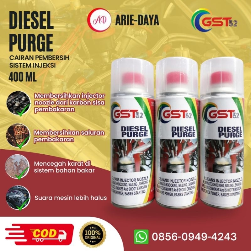 Diesel Purge Purging Diesel 400ml Gst52 Pembersih Injector Nozzle Khusus Diesel solar