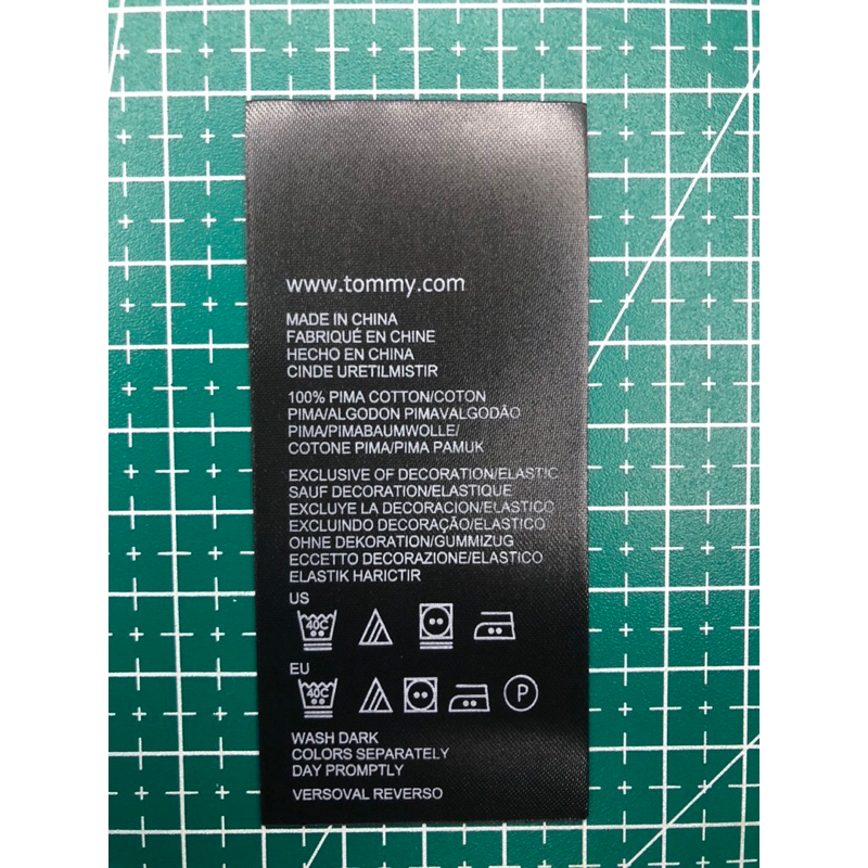 

TOMMY HILFIGER CARE LABEL WASH BLACK SUPER PREMIUM CO 1X DI KIRIM 600PCS