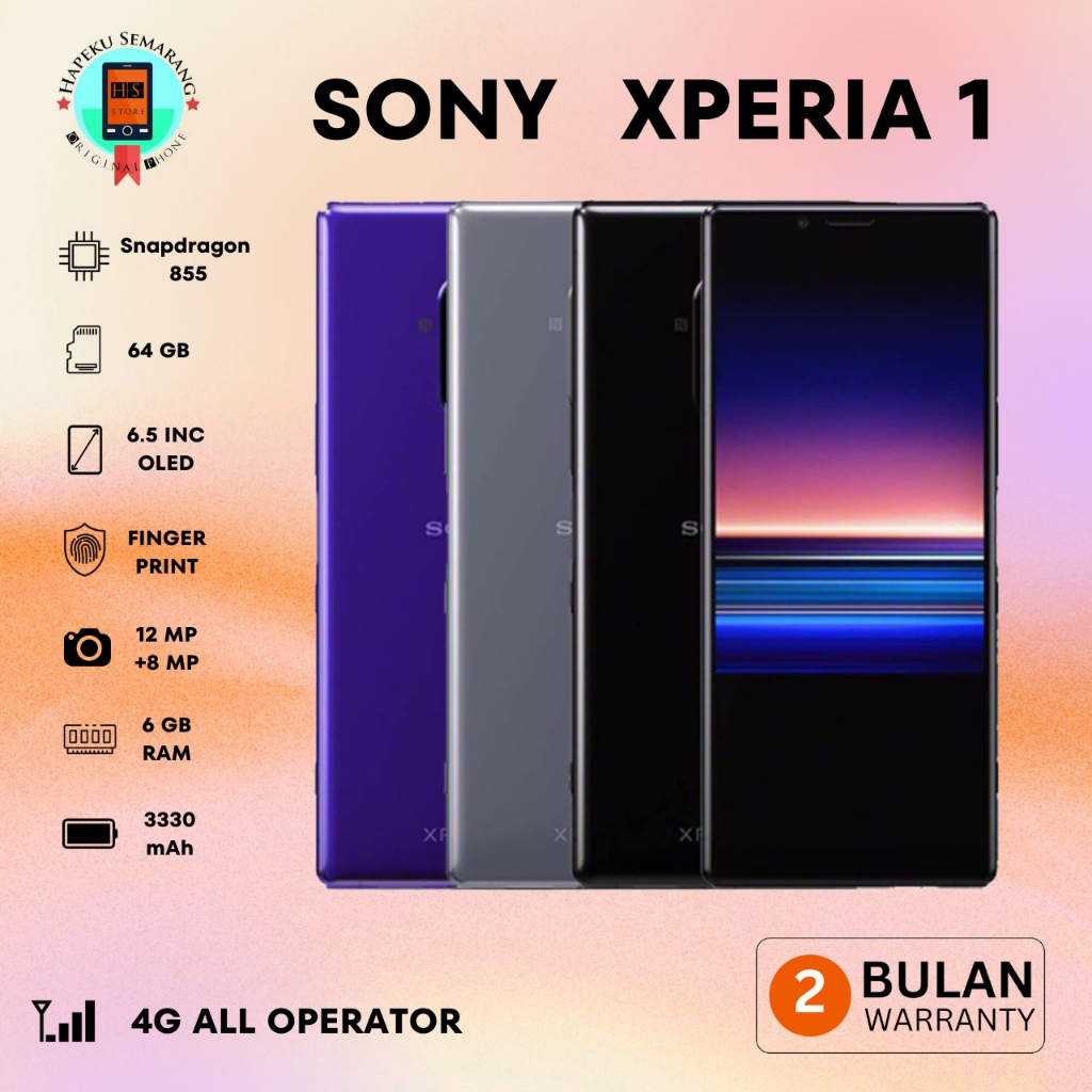 Sony Xperia 1 6/64GB Super Mulus Like New Murah Bergaransi Second Original