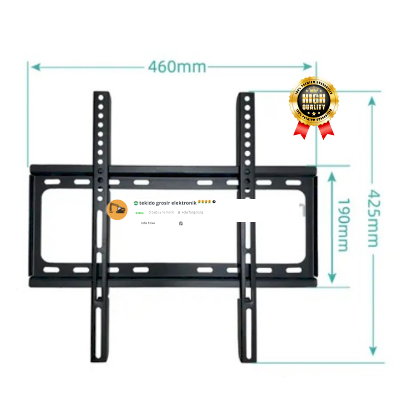 Bracket TV FIX LCD LED TV 26-63 INCH IMPORT 24 27 32 40 42 43 50 60 63