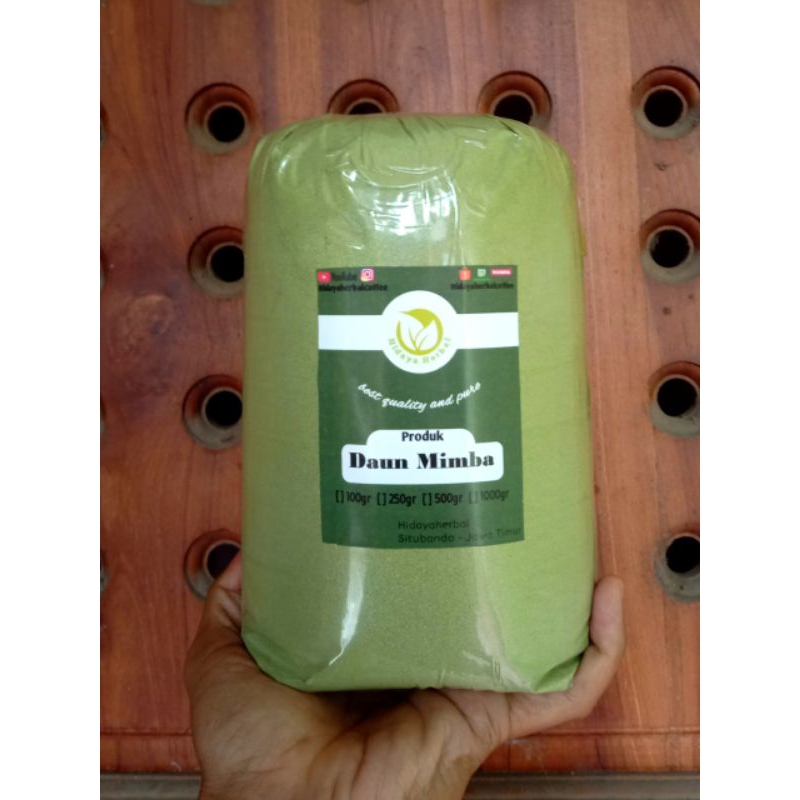 

Bubuk Daun Mimba Kemasan 100gr