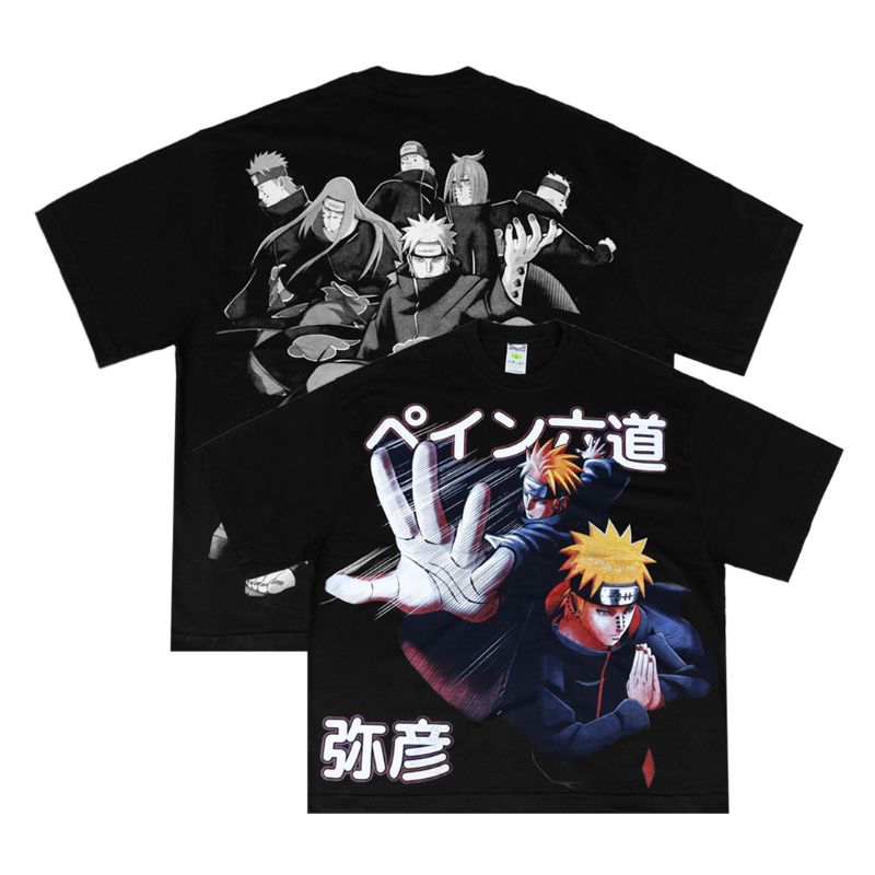 KAOS OVERSIZE ANIME MANGA PAIN AKATSUKI SIX PATH OF PAIN