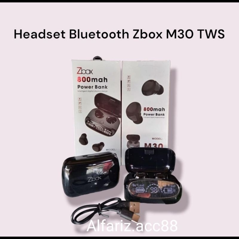 New (Headset/ Earphone Bluetooth TWS + power bank 8000mah)