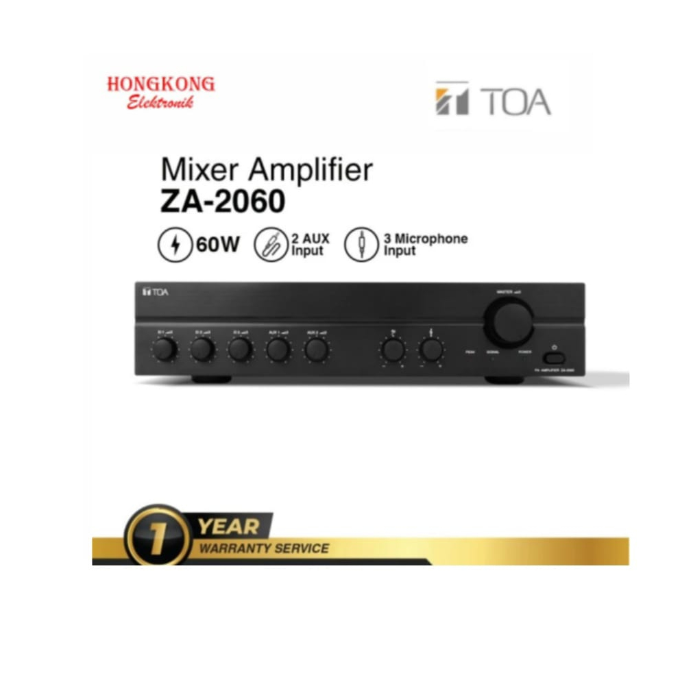MIXER AMPLIFIER TOA POWER AMPLI AMPLIFIER MODEL ZA-2060