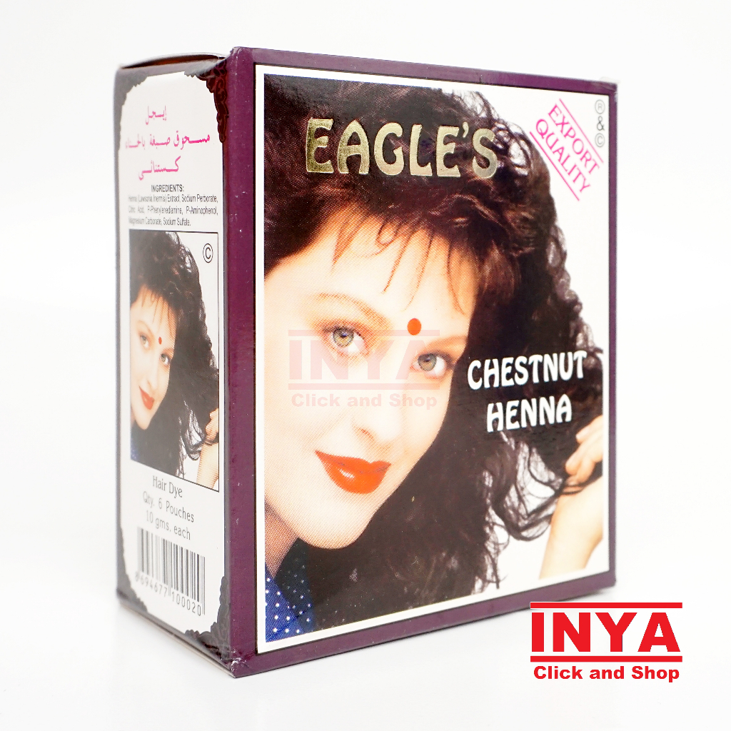 Eagles Chestnut Henna Hair Dye 10gr Sachet - Semir Rambut