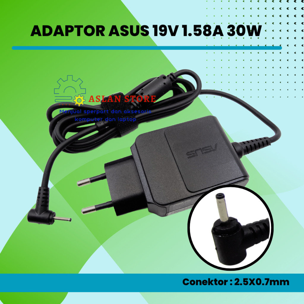 AC Adapter Asus 30W 19V 1.58A AC Adaptor Charger ASUS Eeepc X101CH 1001PXD 1015BM AD82000 AD82030 AD820M0 EXA1004EH