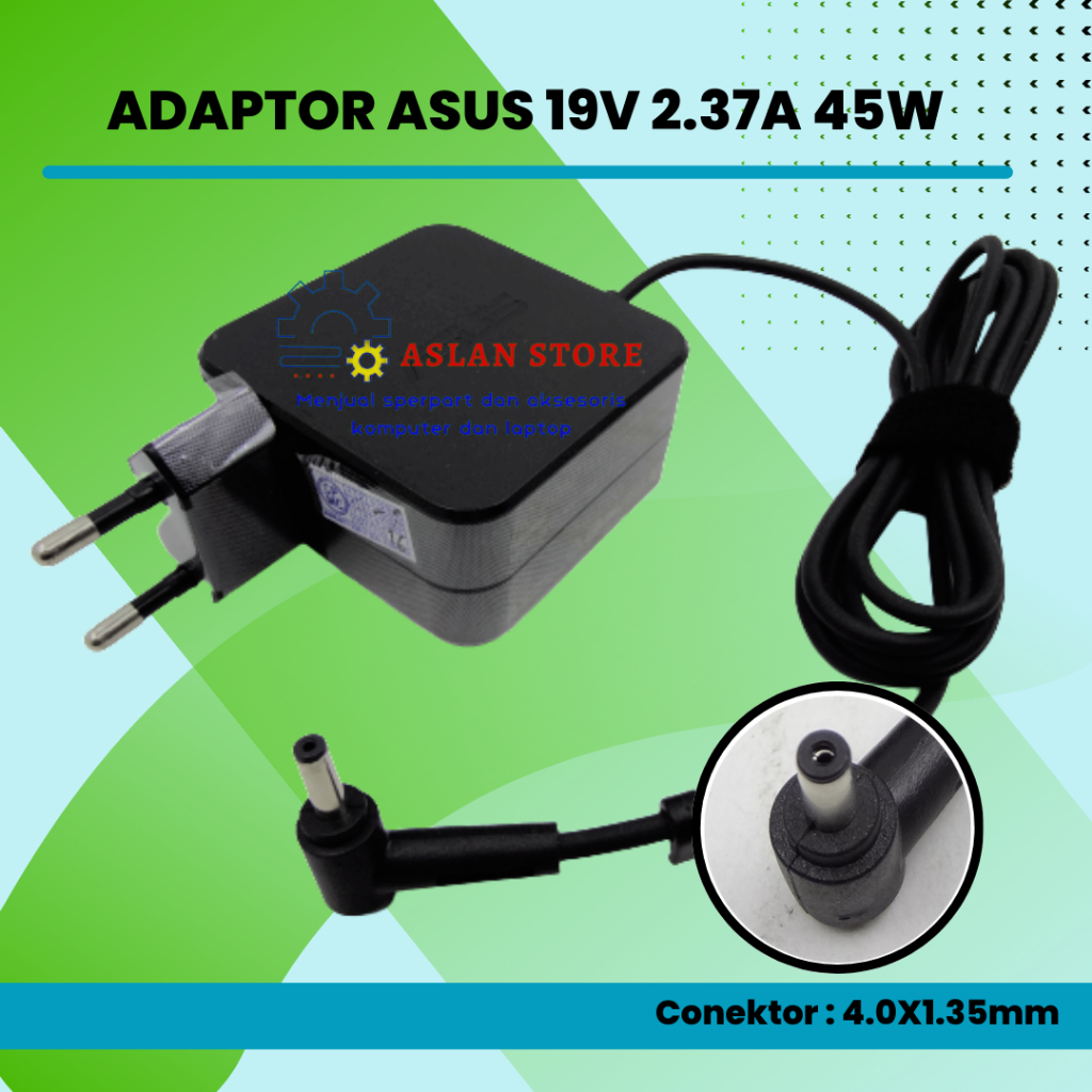 AC Power Adapter Charger 19V 2.37A 45W Original Laptop Asus UX360 UX360C X305 UX305U UX305L UX305C  UX305F E502SA R518UA R518UQ RT-AC68U1900 RT-AC68W RT-AC68P RT-AC68R