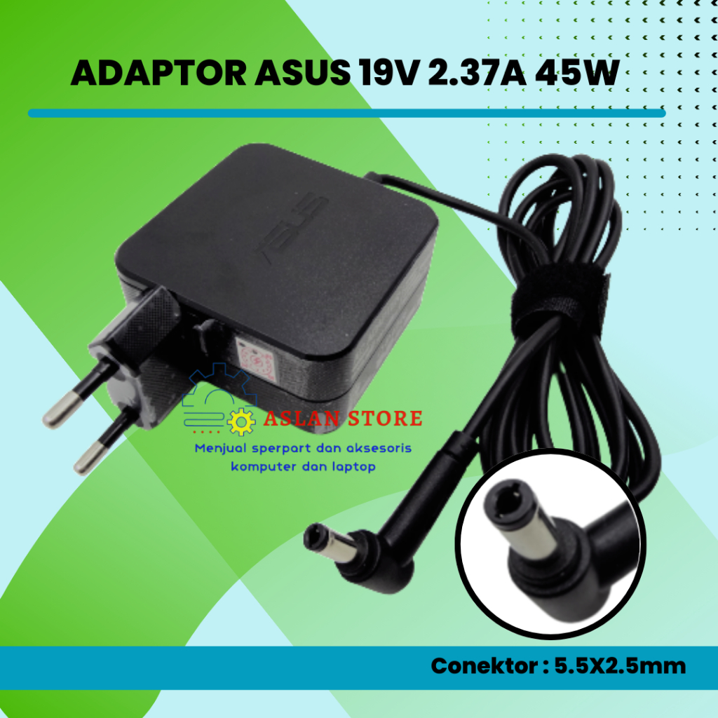 AC Power Adaptor Charger 45W 19V 2.37A Original ASUS  X454Y X454 X454W X454WA X454WE Asus X551 X451c F451C X452E