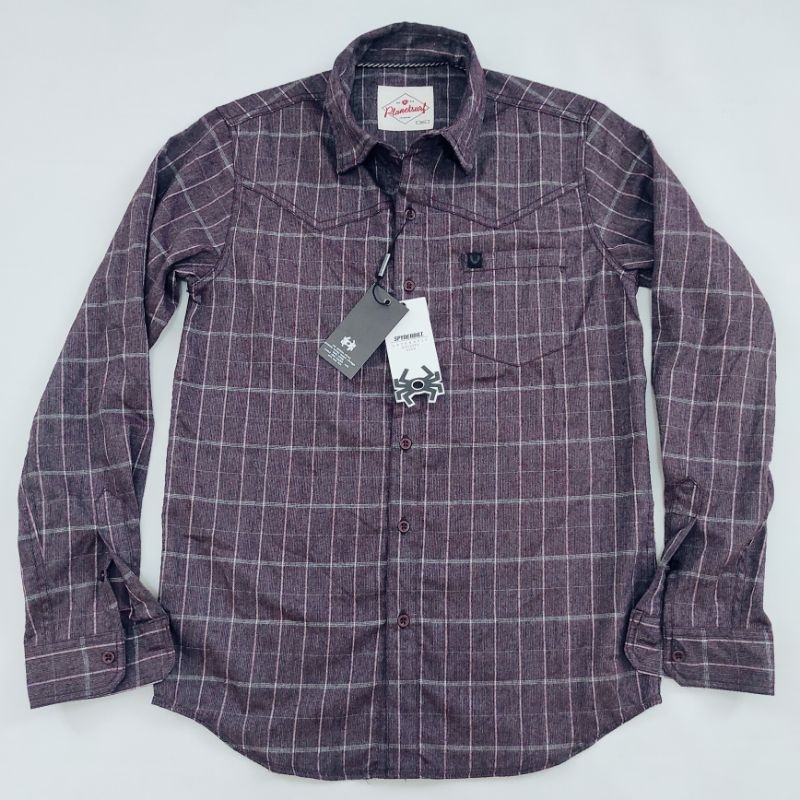 Kemeja tangan panjang planet surf spyderbilt