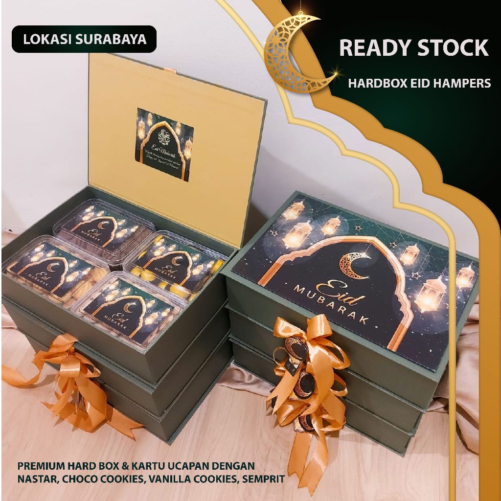 

Hampers Lebaran Kue Hard Box Premium/ Parcel Kue Idul Fitri Ramadhan Eid Mubarak