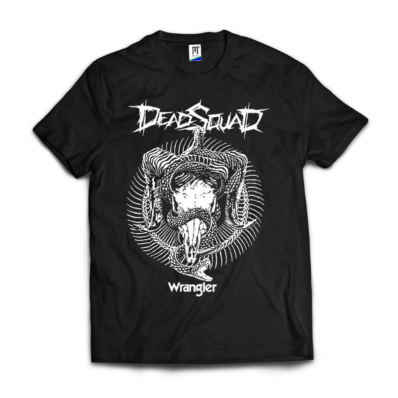 Kaos T-Shirt Kaos Deadsquad X Wrangler | Kaos musik | kaos band | BOOTLAG