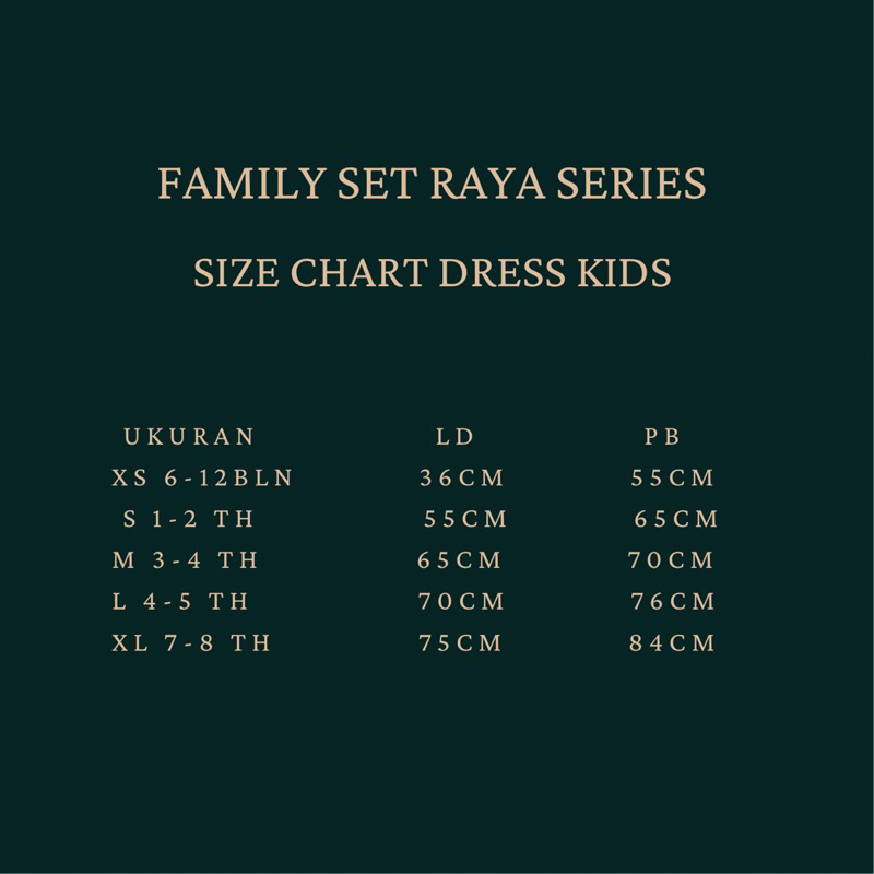 DRESS DAN KOKO KIDS RAYA SERIES