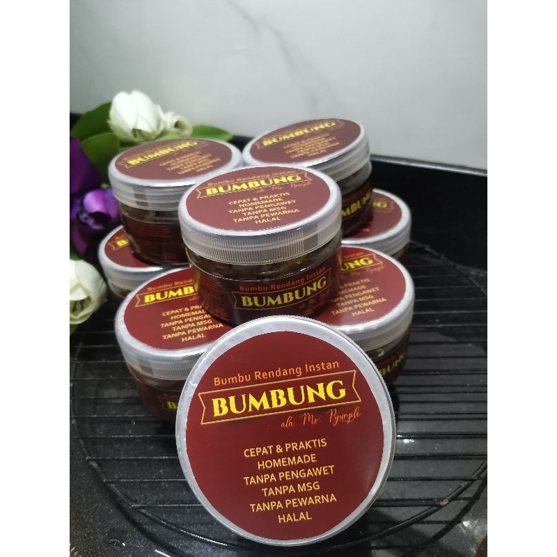 

BUMBUNG PROMO LAUNCHING : BUMBUNG bumbu instan rendang padang minang instan non msg homemade halal