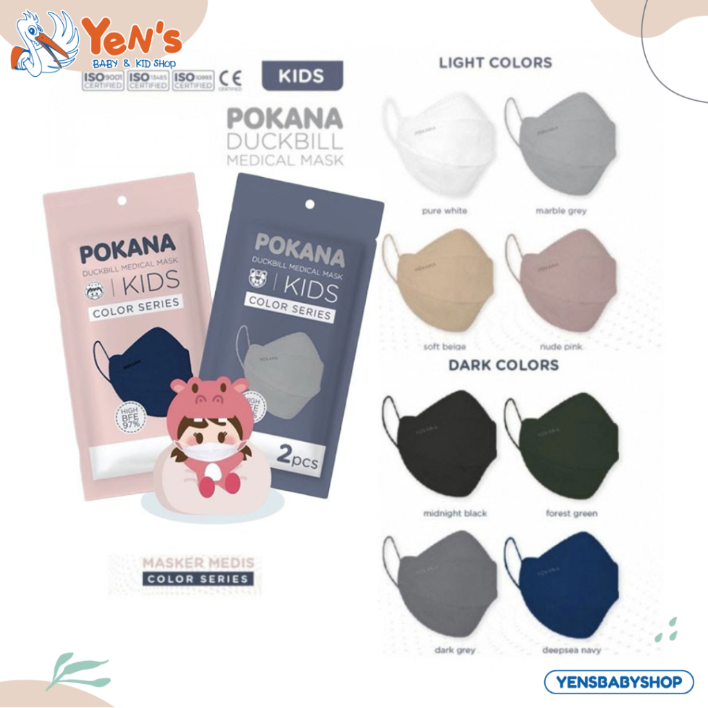 Pokana Kids Duckbill Mask / Masker Medis Anak - Sachet