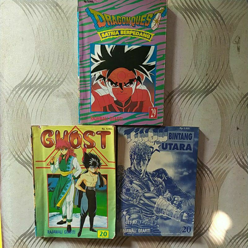 Komik cabutan. Rajawali Grafiti. dragon quest master. tinju bintang utara. ghost. Original/bekas/jad