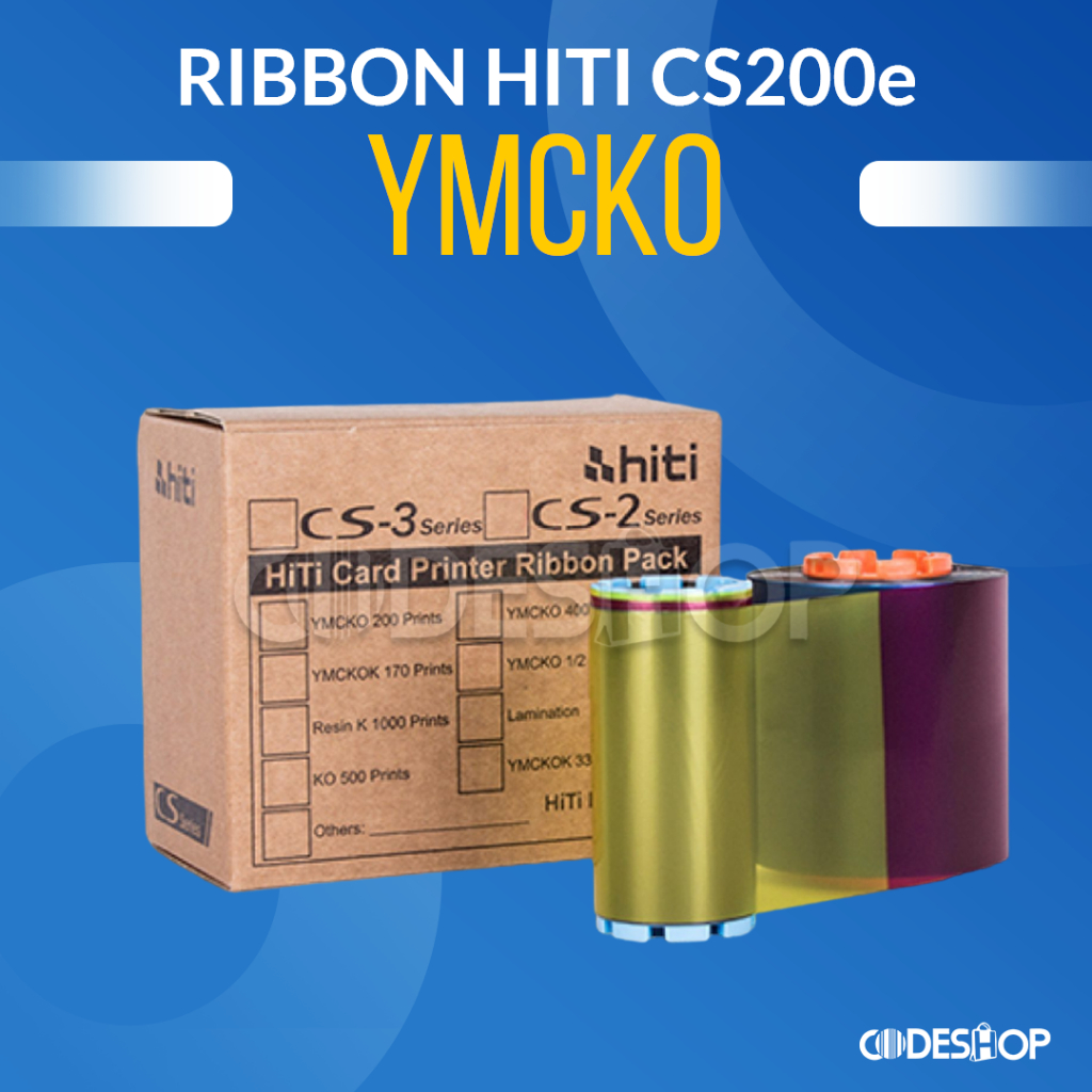 RIBBON COLOUR Hiti CS200e - TINTA RIBBON PRINTER Hiti CS200e WARNA YMCKO