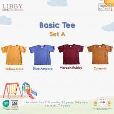 LIBBY EARTH COLOURS BASIC TEE (1PCS/PACK)
