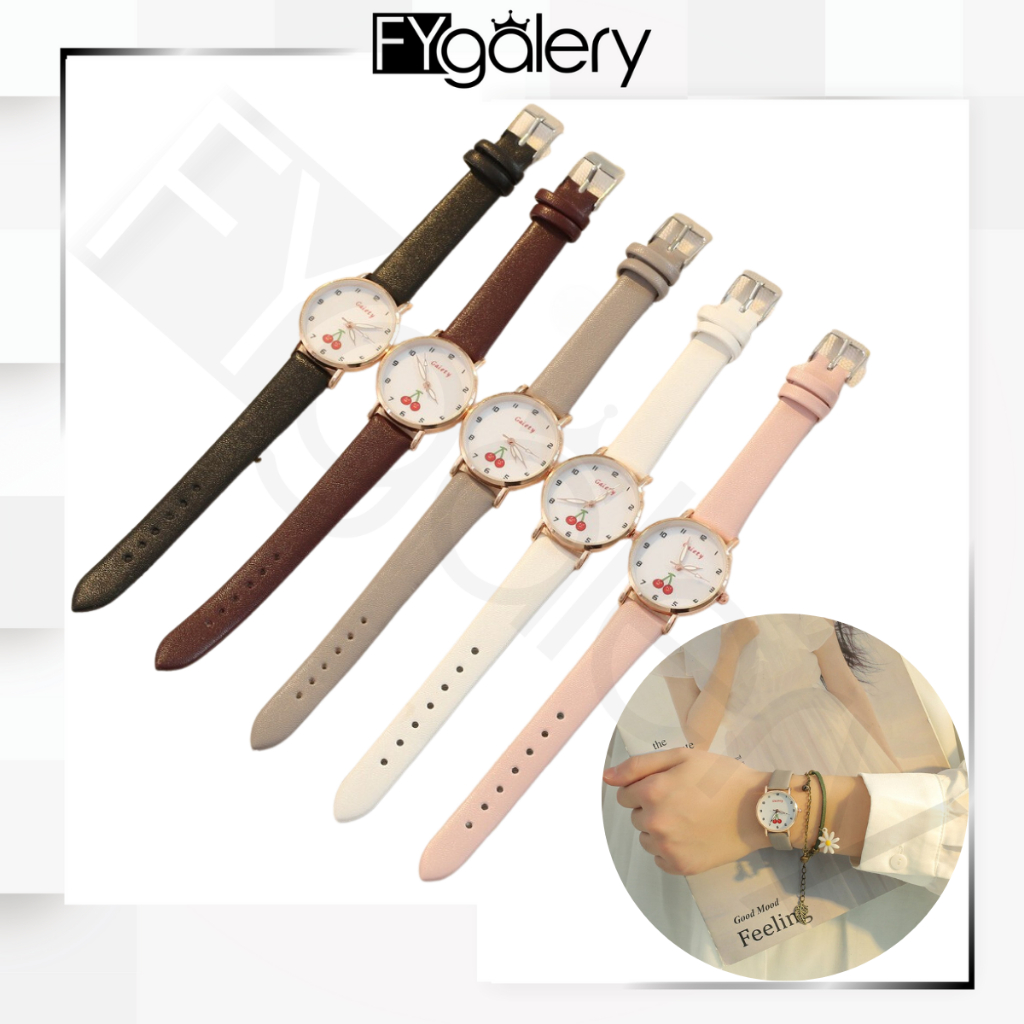 FYGALERY J178 Jam Tangan Analog Wanita Jam Fashion Cewek Murah