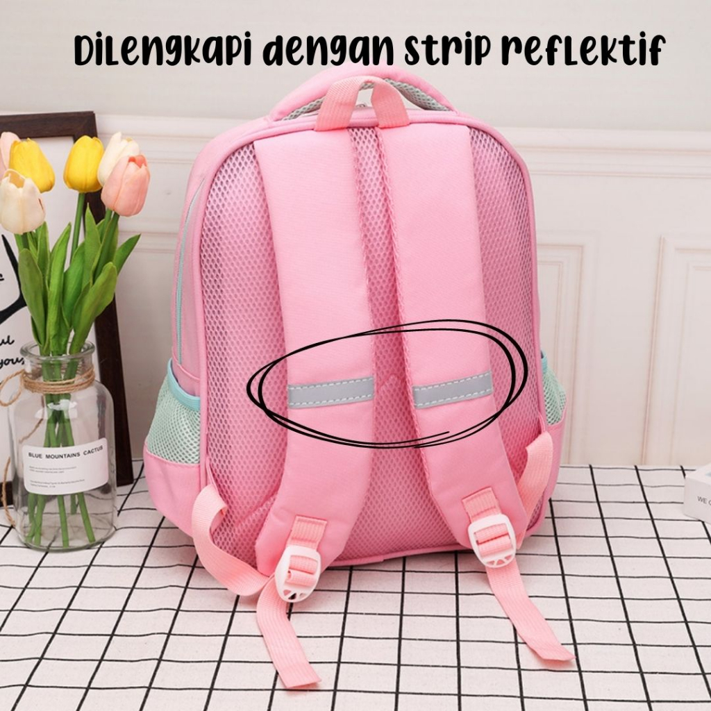 [MONA] Tas Ransel Anak Sekolah Karakter imut dan Lucu Cakep Kualitas Import Premium -M0232