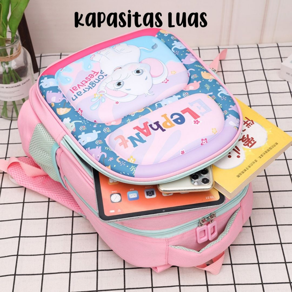 [MONA] Tas Ransel Anak Sekolah Karakter imut dan Lucu Cakep Kualitas Import Premium -M0232