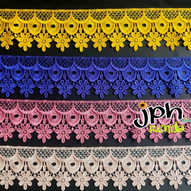 Renda giper, renda gyper, renda prada lebar 6cm