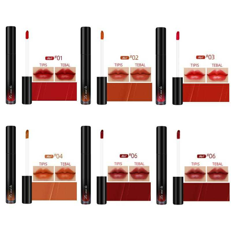 (COD) Lameila 2030 Tahan Lama &amp; pecial Black Edition Lip gloss Waterprof