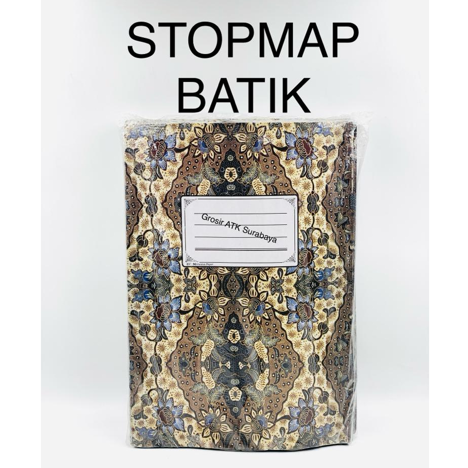 

( 1 PAK isi 50 Lembar ) Stopmap Stop Map Motif Gambar BATIK Folio F4