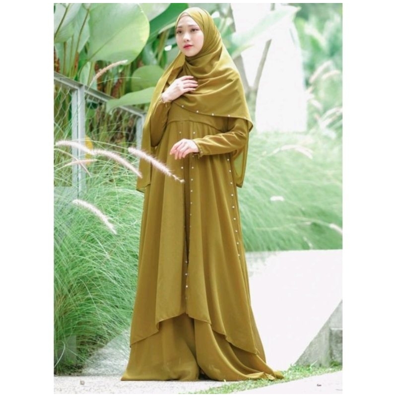 (SIAP KIRIM) SHAFA DRESS SET PASHMINA ORI BY KAZAMI