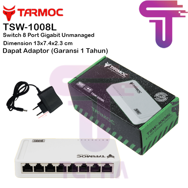 Tarmoc TSW-1008L Switch Unmanage 8 port Gigabit Plastic Case