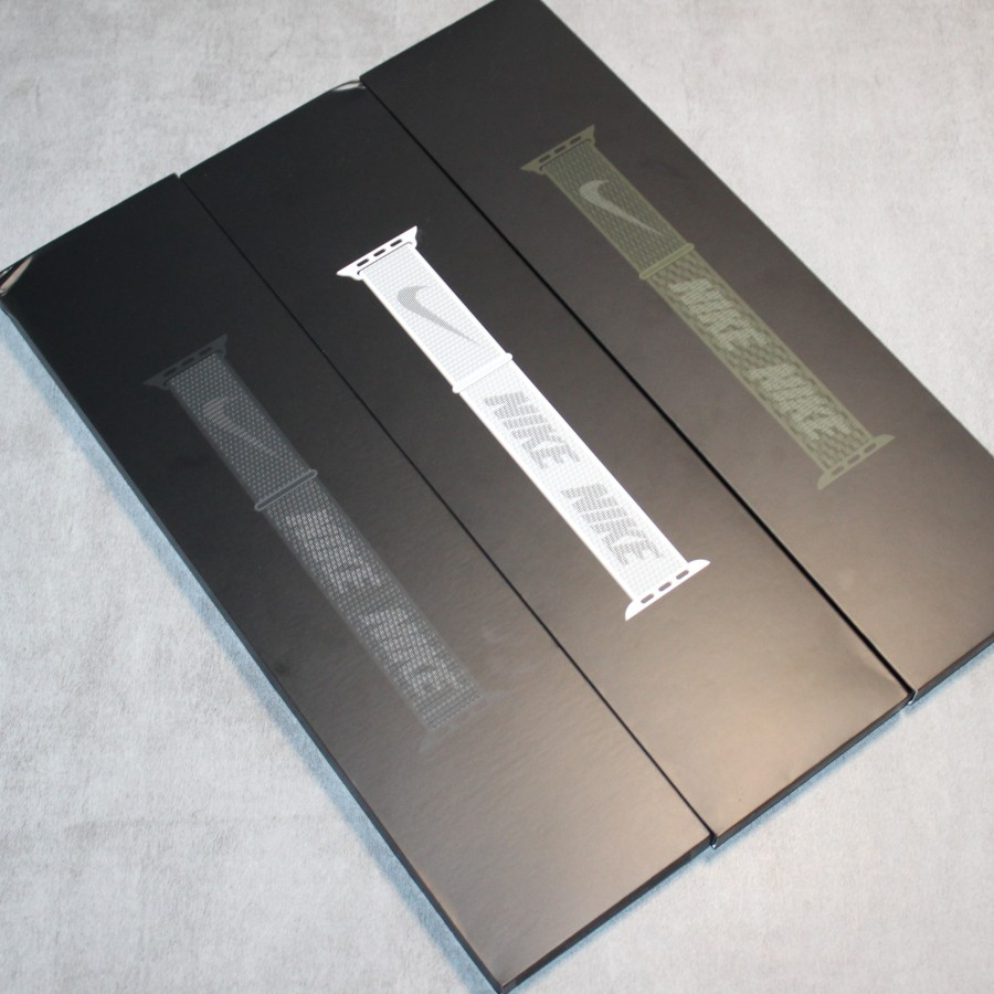 Tali/Strap - Sport Loop Band IWATCH Nike Black - Summit White - Cargo Khaki 38mm/40mm/41mm New/Segel