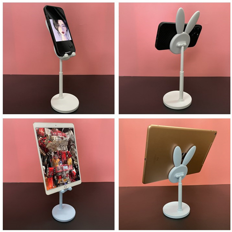 MMM Stand Holder HP Universal Karakter Rabbit Holder Folding Standing Phone Karakter Kelinci Cute Holder Desktop Lucu