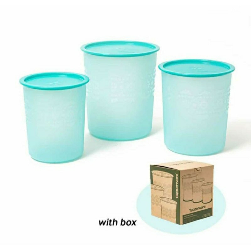 BIG SALE  MOZAIK CANISTER SET SPESIAL RAYA (3) - TOPLES HARI RAYA LEBARAN - TUPPERWARE ORI MURAH BER