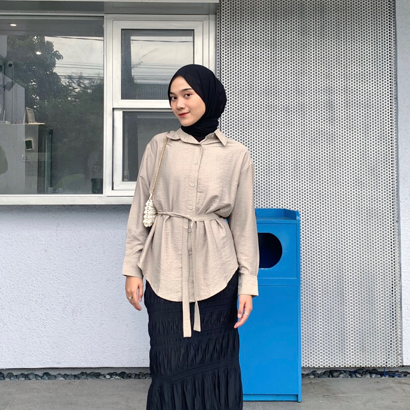 HAZEL SHIRT || KEMEJA OVERSIZE || NIOLLA.CO