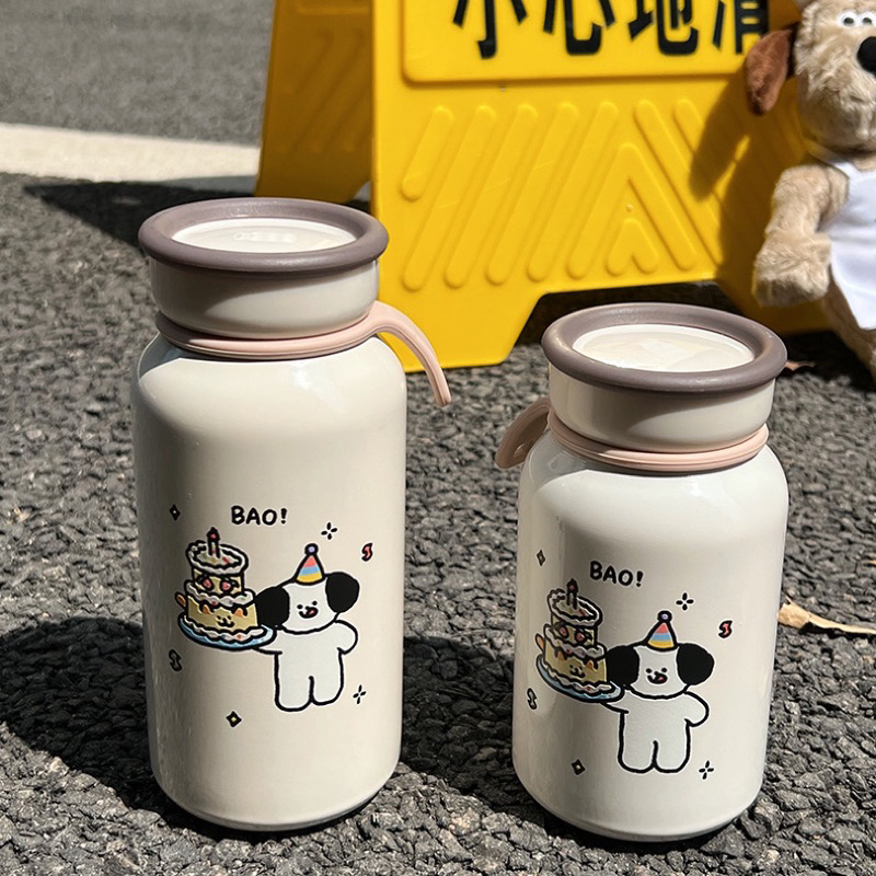 Bao Vacuum Bottle 400ML Stainless steel / Termos Air Panas Estetik Korean Style Tahan Panas Bahan Stainless / Thermos Tumbler Stainless Steel Botol /Vacuum Flask